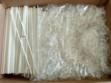 PRIJS VERLAAGD - nieuwe witte ballonhouders/ballonstaafjes beschikbaar voor biedingen