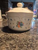 Potje met bloemen. Schaaltje in céramique (handbewerkt), Ophalen