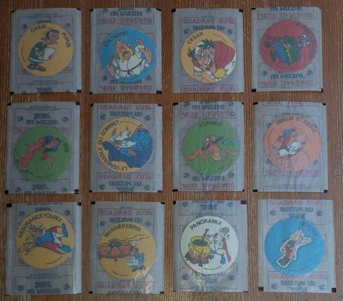 Asterix complete reeks 12 stickers Dargaud 1976 Uderzo, Collections, Personnages de BD, Comme neuf, Image, Affiche ou Autocollant