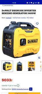 Generator DeWalt 3200W, Ophalen of Verzenden, Nieuw, Minder dan 5 kVA, Benzine