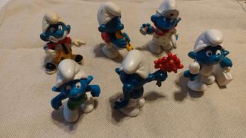 Vintage smurfen lot 6 stuks 1978 doos 7 beschikbaar voor biedingen