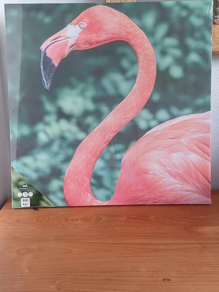 Canvas Flamingo nieuw in verpakking outdoor, Tuin en Terras, Tuinwanddecoratie, Nieuw, Ophalen
