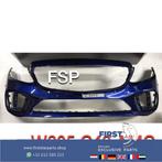 W205 C205 FACELIFT AMG LINE VOORBUMPER BLAUW 2018-2021 ORIGI, Utilisé, -, Avant, -