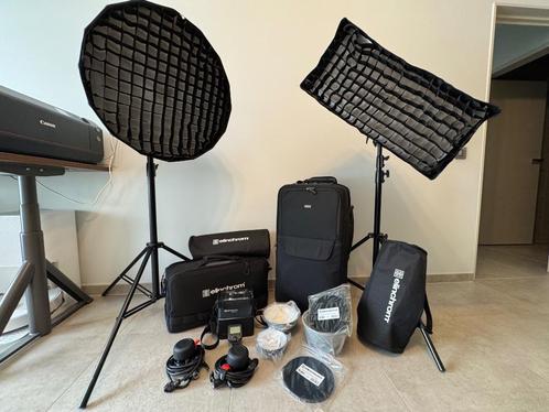 ELINCHROM set ELB 500 Dual To Go + accessoires, Audio, Tv en Foto, Foto | Flitsers, Zo goed als nieuw, Overige merken, Ophalen