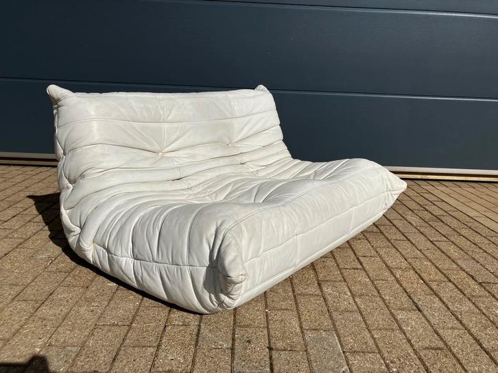 100% authentieke lederen Ligne Roset Togo 2zit, Huis en Inrichting, Zetels | Zetels, Leer, Ophalen of Verzenden