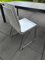 4 witte moderne stoelen, Ophalen, Gebruikt, Wit, Vier