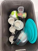 Borden tassen, Ophalen