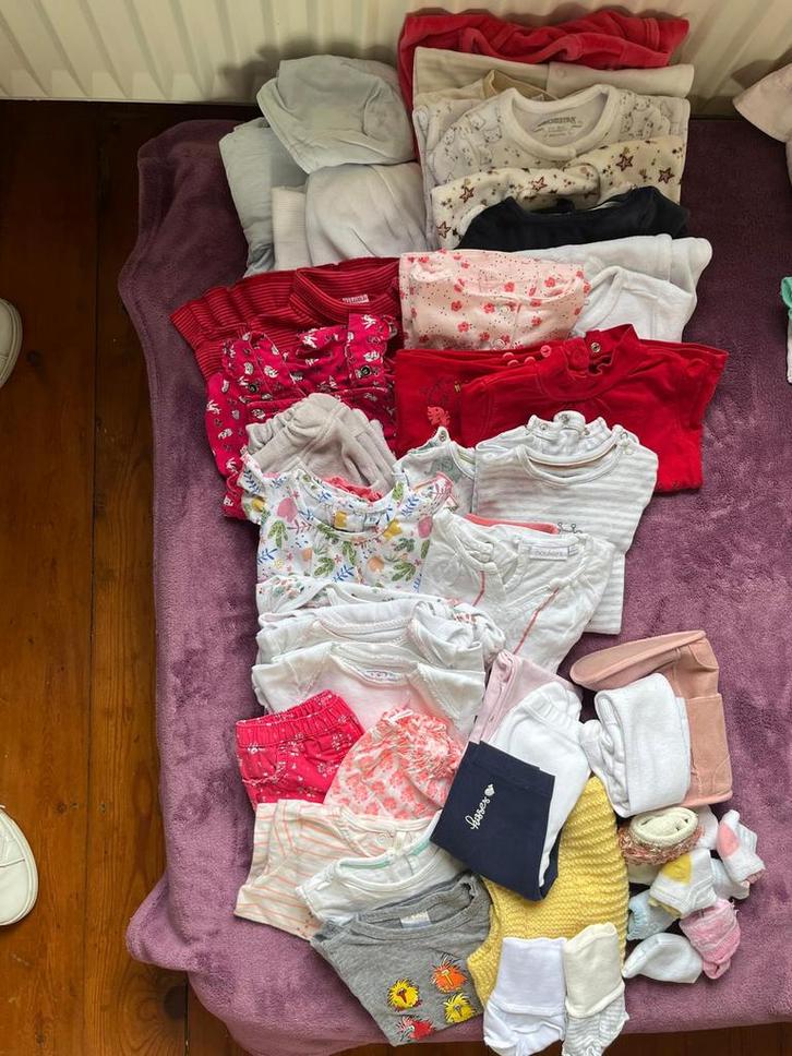 2 Lots vêtements fille - 3/6 mois - 29 pièces/lot, Kinderen en Baby's, Babykleding | Baby-kledingpakketten, Gebruikt, Ophalen