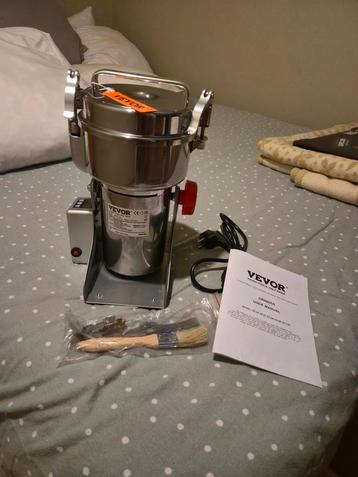 Vevor graanmolen 1000gr grinder 3750W multifunctioneel, Enlèvement ou Envoi, Neuf