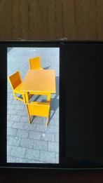 Houten Tafeltje met 3 stoeltjes voor kinderen, Kinderen en Baby's, Kinderkamer | Tafels en Stoelen, Ophalen, Gebruikt, Tafel(s) en Stoel(en)