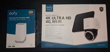 Bundelset:Bewakingscamera LTE 4K Eufy + 4G& Wi-Fi Homebase 3 beschikbaar voor biedingen