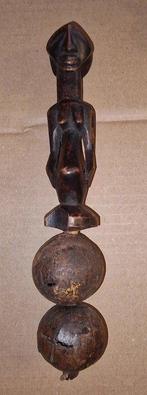 Hochet Ancien Africain Hemba Luba 22 cm, Antiek en Kunst, Verzenden