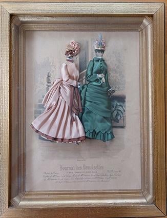 4 imprimés de mode Diorama dans un cadre, Enlèvement