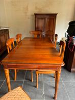 Prachtige massieve mahoniehouten verlengbare tafel, Huis en Inrichting, Ophalen, Zo goed als nieuw