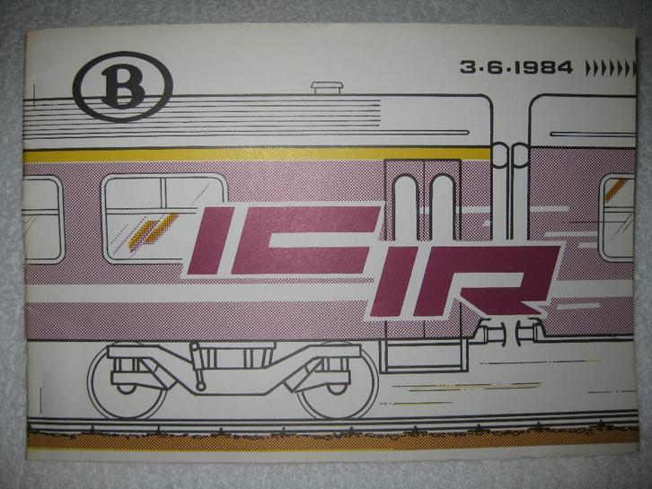 SNCB NMBS – plan IC-IR – 1984 collector, Collections, Trains & Trams, Train, Enlèvement ou Envoi