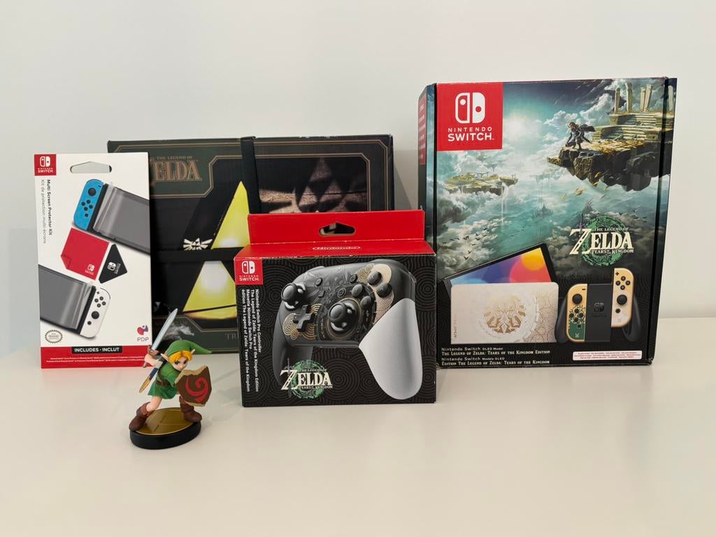 Console Nintendo Switch Oled - Edition Zelda, Enlèvement, Comme neuf, Switch OLED