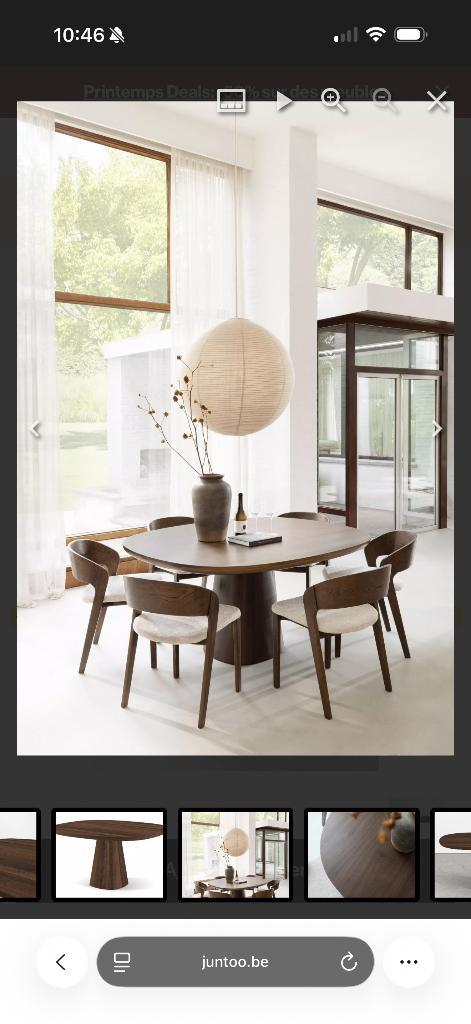 Salle à manger JUNTOO, Maison & Meubles, Salles à manger complètes, Neuf, 4 à 6 chaises, Enlèvement