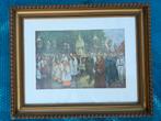 Prent - religieuze processie (KADER NIET TE KOOP), Antiek en Kunst, Ophalen