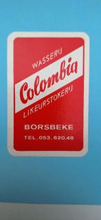 Carte à jouer Borsbeke_Colombia liquor distillery_red_193, Enlèvement ou Envoi, Utilisé, Carte(s) à jouer