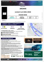 BILLETS CONCERT ARCHIVE LA SEINE MUSICALE, Tickets & Billets, Deux personnes, Avril