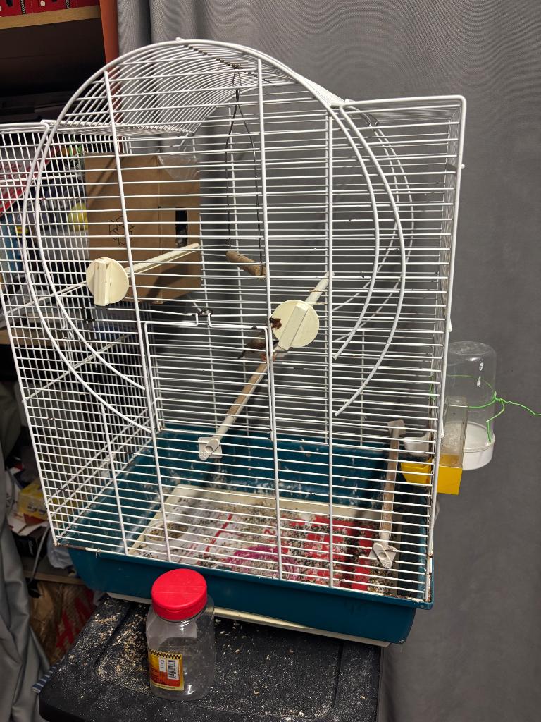 Cage oiseaux, Animaux & Accessoires, Enlèvement, Comme neuf, Métal, Cage à oiseaux