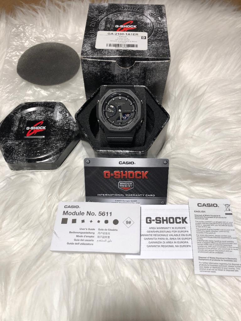 Casio G-Shock carbon core nieuw, Handtassen en Accessoires, Sporthorloges, Nieuw, Zwart, Ophalen