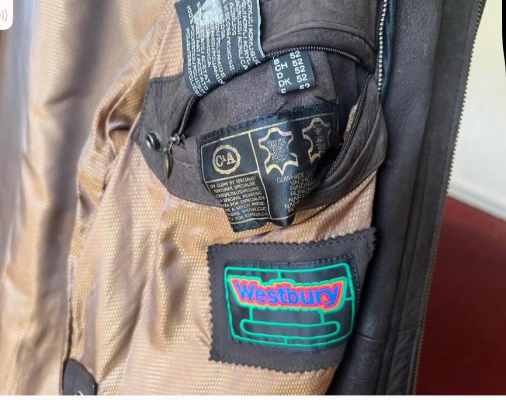 Vestes hommes / vestes en cuir (Westbury)., Envoi, Porté, Westbury