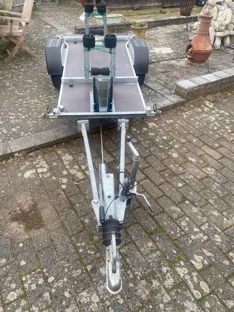 Aanhangwagen of remork moto of bootje, Auto diversen, Aanhangers en Bagagewagens, Ophalen, Zo goed als nieuw