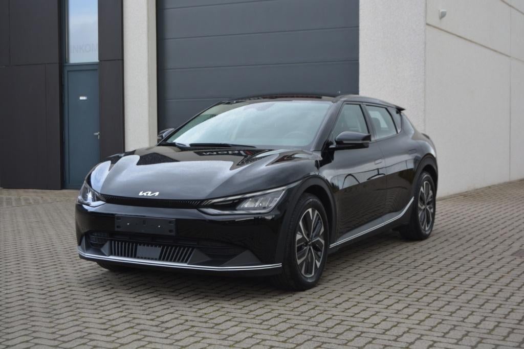 Kia EV6 325Pk 77.4 kWh Navi/Leder/2023, Auto's, Kia, Automaat, Zwart, Zwart, Leder