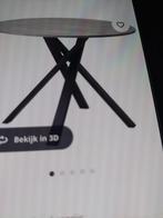 Keukentafel, Huis en Inrichting, Tafels | Eettafels, Ophalen, 100 tot 150 cm, Rond, Zo goed als nieuw