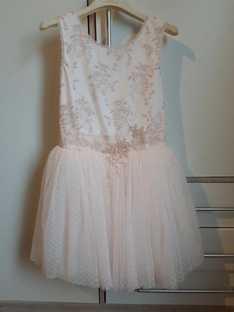 Prachtig communiekleed van Nelly Biesemans maat 134 9 jaar, Kinderen en Baby's, Kinderkleding | Maat 134, Ophalen of Verzenden