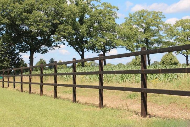 14. Houten omheining | paardenbak | paarden omheining, Dieren en Toebehoren, Stalling en Weidegang, Weidegang, 4 paarden of pony's of meer