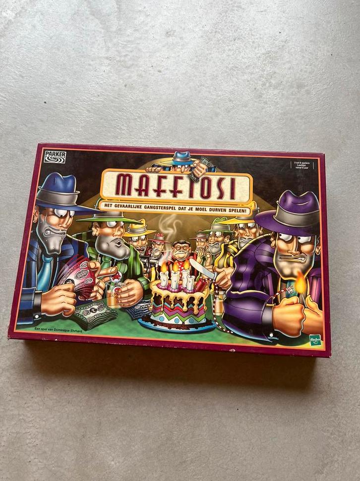 Maffiosi Gezelschapsspel – Parker/Hasbro, Hobby en Vrije tijd, Gezelschapsspellen | Kaartspellen, Zo goed als nieuw, Ophalen of Verzenden