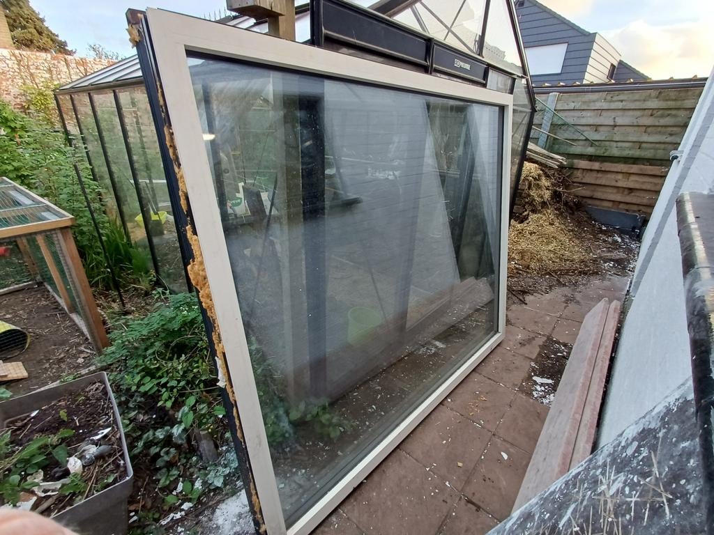 Vast raam, driedubbel glas, Doe-het-zelf en Bouw, Glas en Ramen, Ophalen