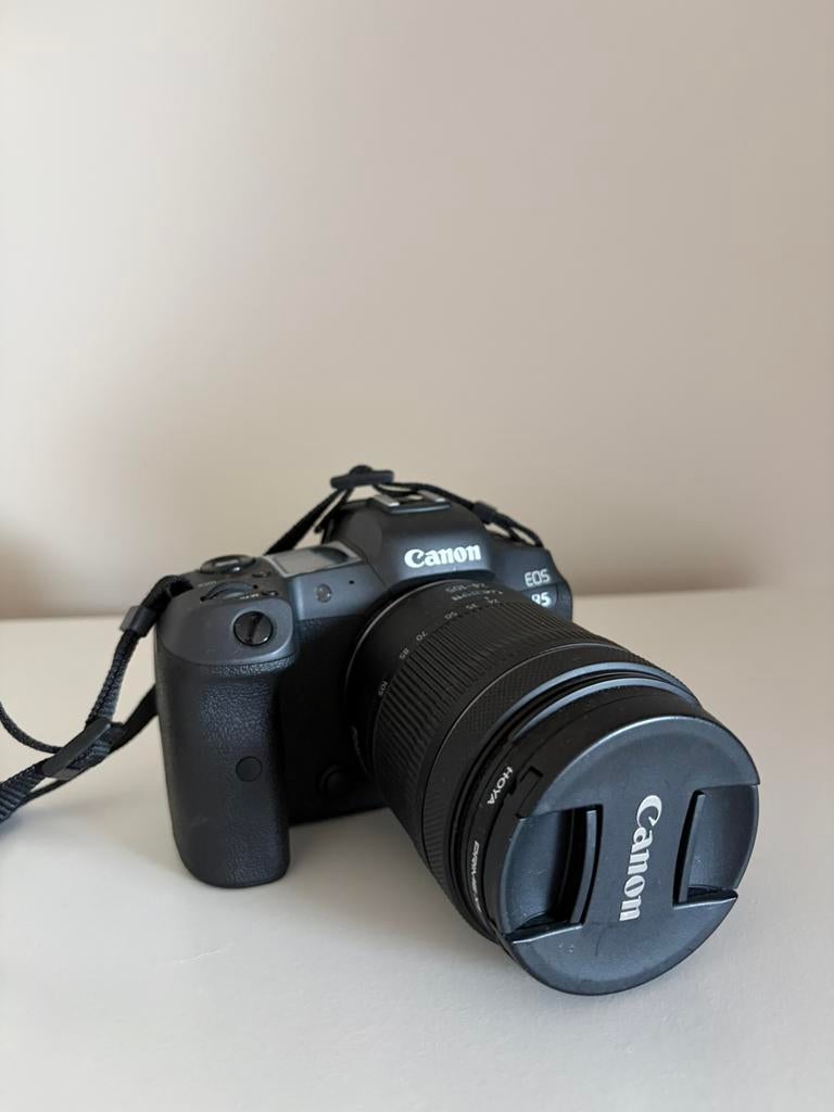 Canon EOS R5 + RF 24-105mm STM lens – uitstekende staat, Ophalen of Verzenden, Nieuw, Spiegelreflex, Canon