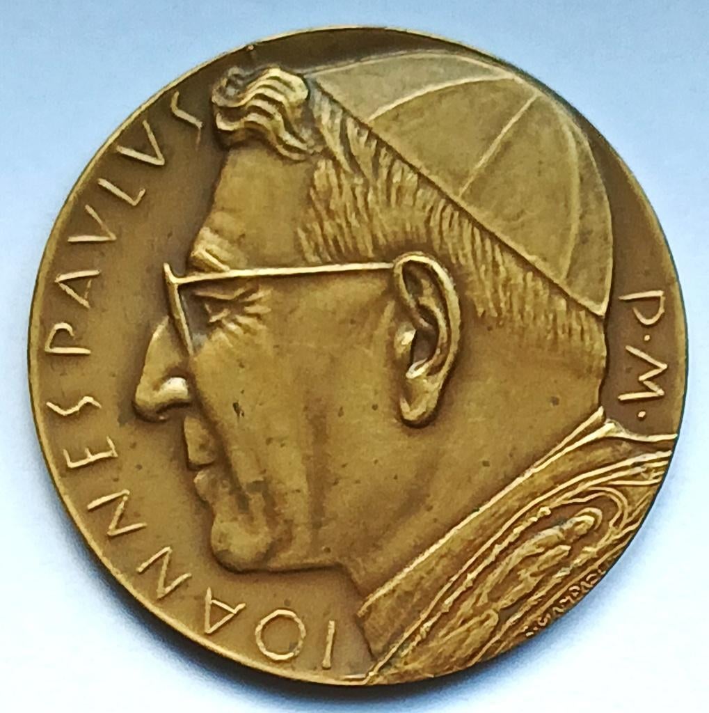 médaille 1978 Vatican Humilitas John Paul 1, Enlèvement ou Envoi, Bronze