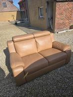 Canapé 2 places, Maison & Meubles, Canapés | Salons, Banc droit, Comme neuf, Enlèvement, Cuir