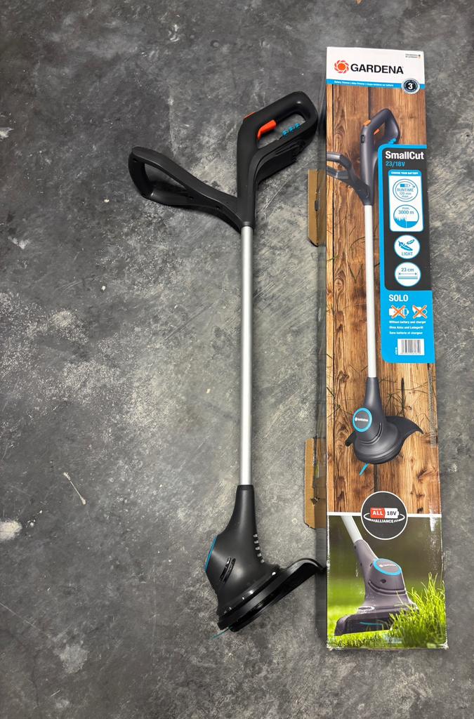 GARDENA grastrimmer met ACCU!!! (1x gebruikt), Tuin en Terras, Grastrimmers, Ophalen, Nieuw, Accu