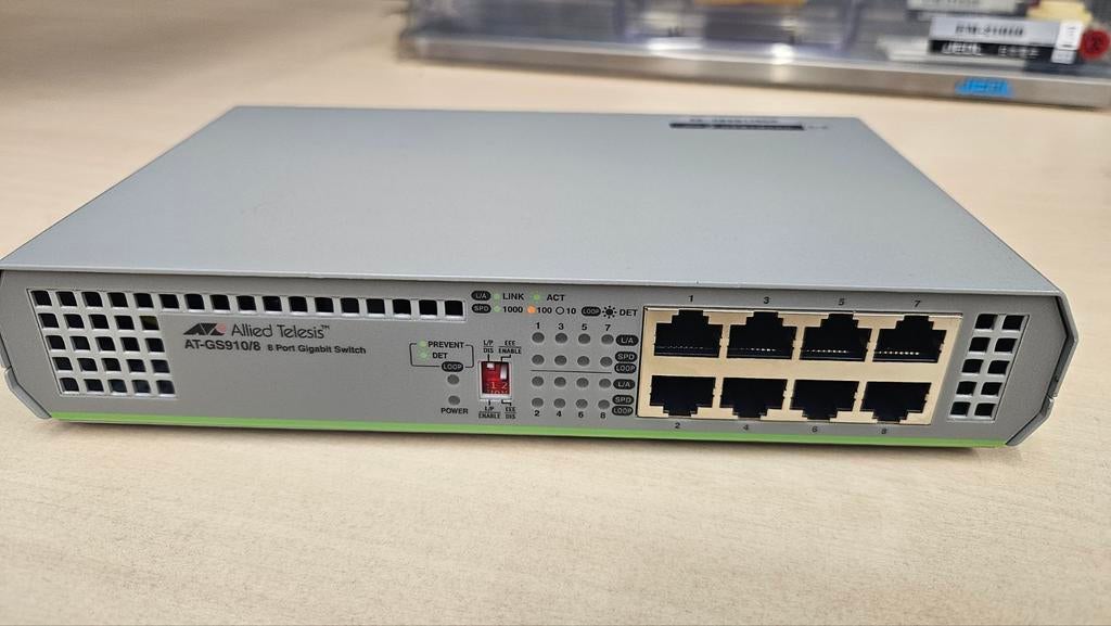 Allied Telesis AT-GS910/8 switch - Nieuw!, Computers en Software, Ophalen of Verzenden, Nieuw
