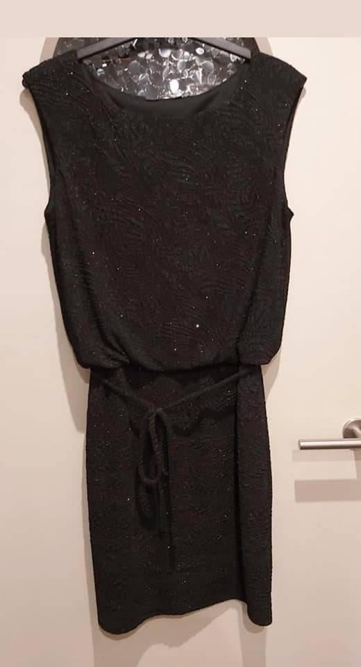 Esprit, zwarte jurk met fijne glitter, xl, Kleding | Dames, Jurken, Zwart, Maat 42/44 (L), Ophalen of Verzenden, Zo goed als nieuw