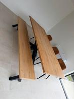 Eetkamer set massief hout, Ophalen, Gebruikt, Eikenhout, Vijf personen of meer