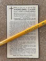 WAR40-45 Prisonnier politique CASIER Ardooie + DORA 4/1945, Enlèvement ou Envoi, Image pieuse
