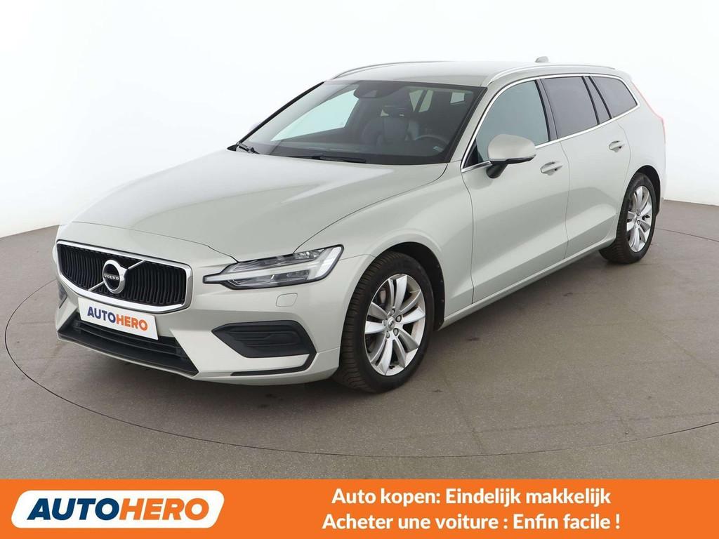 Volvo V60 2.0 D4 Momentum (année de construction 2018), Autos, Cuir, Argent ou Gris, Achat, Euro 6