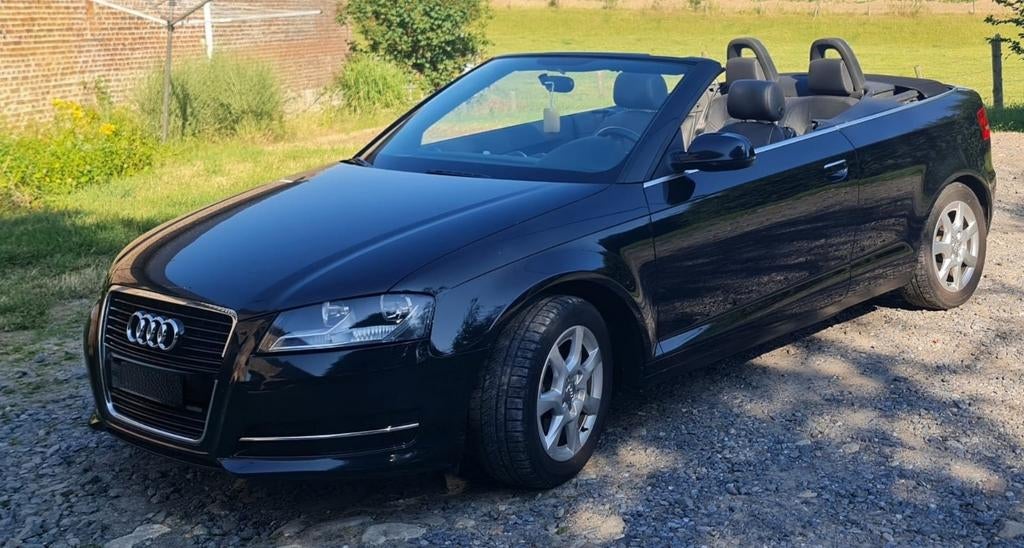 Audi A3 Cabriolet noir intérieur cuir noir, Cuir, Achat, Entreprise, Cabriolet