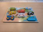 Melissa & Doug houten voertuigen puzzel met knopjes., Ophalen