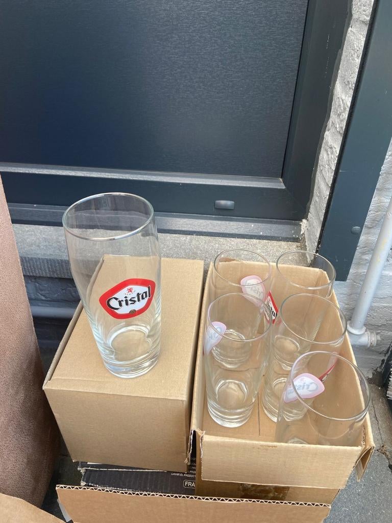 Cristal glazen, Ophalen