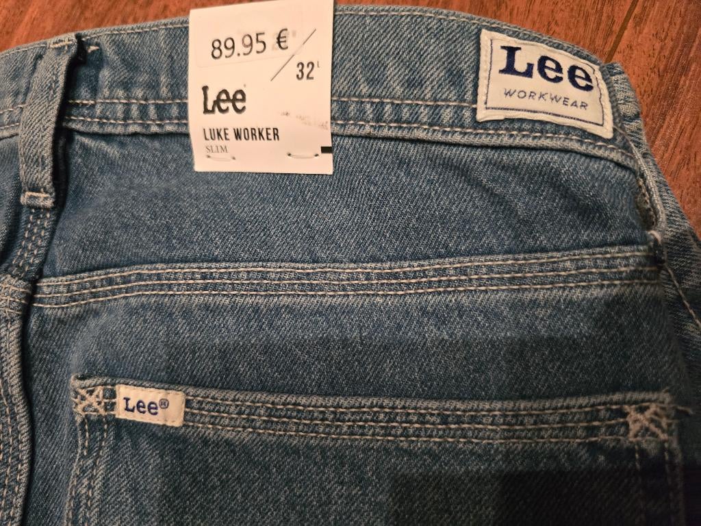 nieuwe heren jeans LEE met prijsetiket 89,95 Euro - 80%, Kleding | Heren, Spijkerbroeken en Jeans, Ophalen of Verzenden, Nieuw