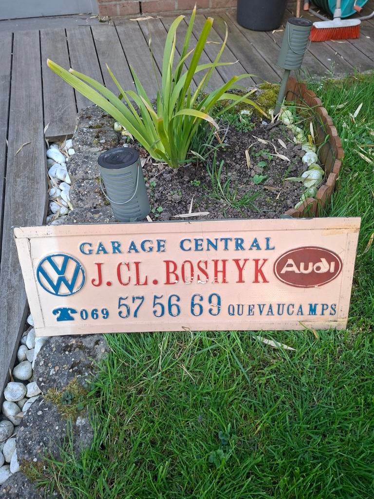 VW garageplaat, Ophalen of Verzenden