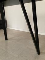 Zwarte eettafel, Métal, Comme neuf, Enlèvement, 50 à 100 cm
