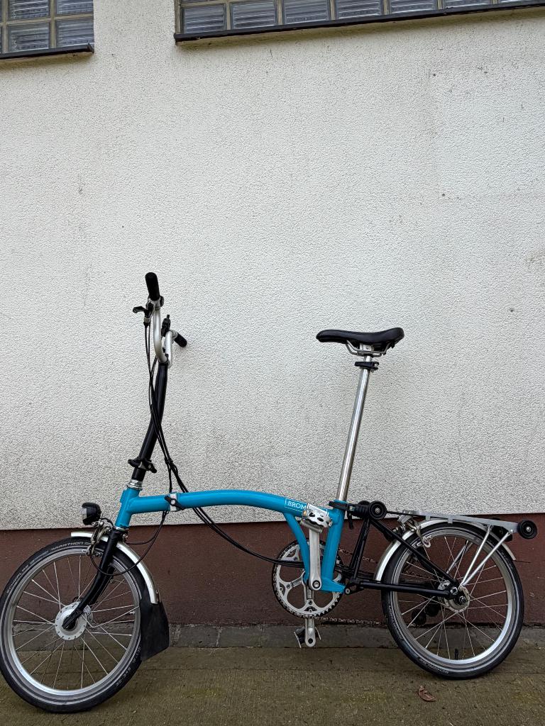 Brompton bleu Lagoon H6R 6 vitesses selle télescopique, Neuf, Vitesses, Brompton, Enlèvement